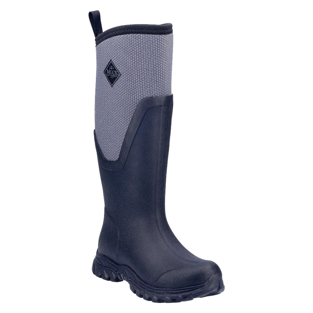 Image of Muck Boots Arctic Sport II Tall Metal Free Womens Non Safety Wellies Black/Grey Size 9 