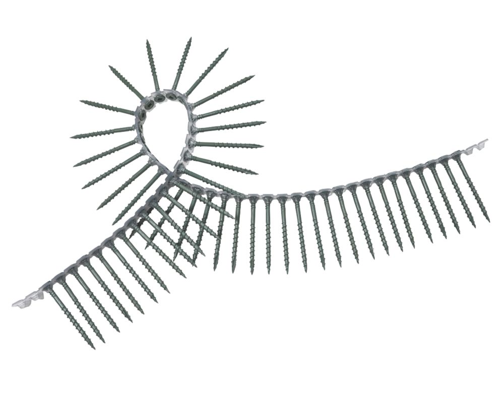 Image of Senco Square Countersunk Coarse Thread Collated Thread-Cutting Decking Screws 4.5mm x 75mm 1000 Pack 