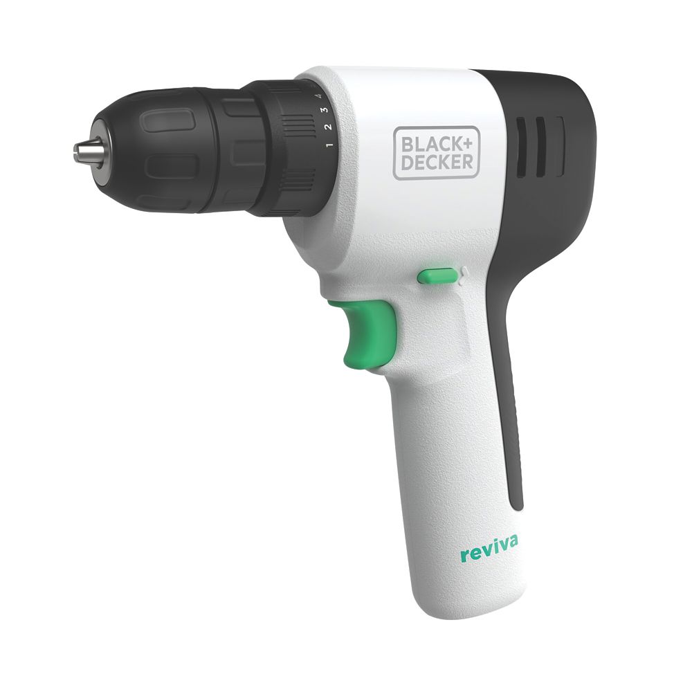 Image of Black + Decker Reviva REVDD12C-GB 12V 1 x 1.5Ah Li-Ion Cordless Drill Driver 