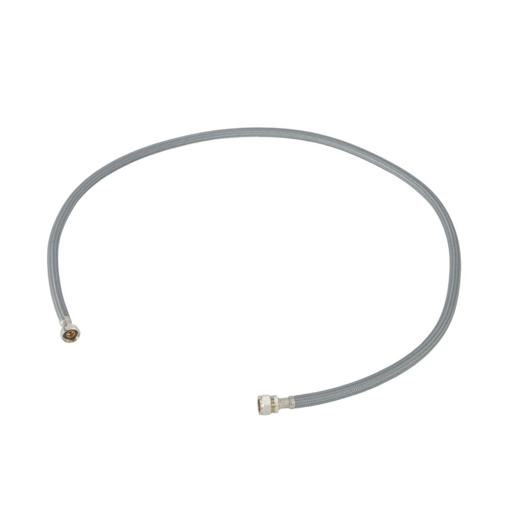 Image of Flomasta Straight Flexible Compression Hose 15mm x 1/2" x 1500mm 