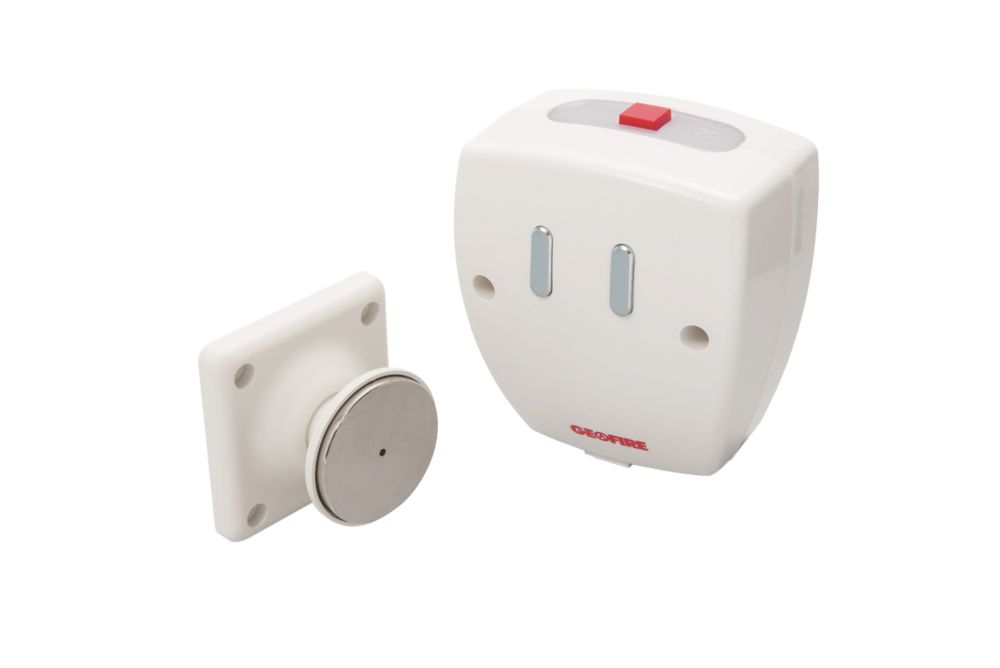 Image of Agrippa Wireless Sound-Activated Fire Door Holder White 