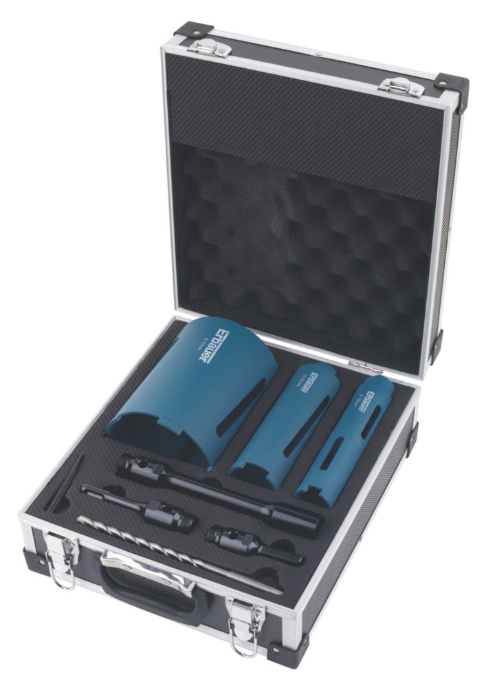 Image of Erbauer Diamond Core Drill Kit 3 Cores 