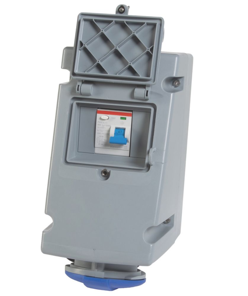 Image of ABB 32A 2P+E Socket with 40A RCD 200-250V 