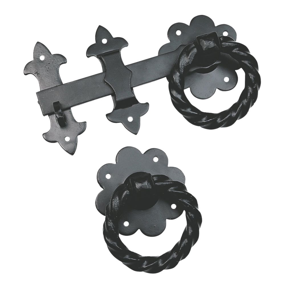 Image of Smith & Locke Gate Latch Antique Black 240mm 