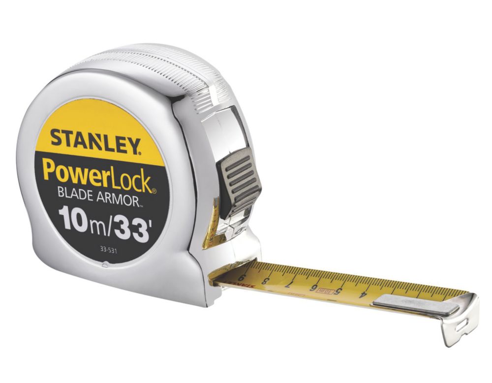 Image of Stanley Powerlock 10m Tape Measure 