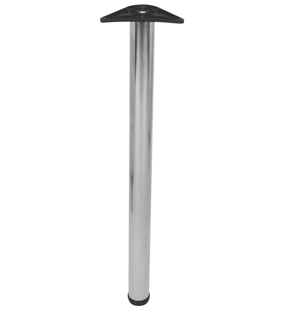 Image of Rothley Worktop Leg Polished Steel 870-895mm 