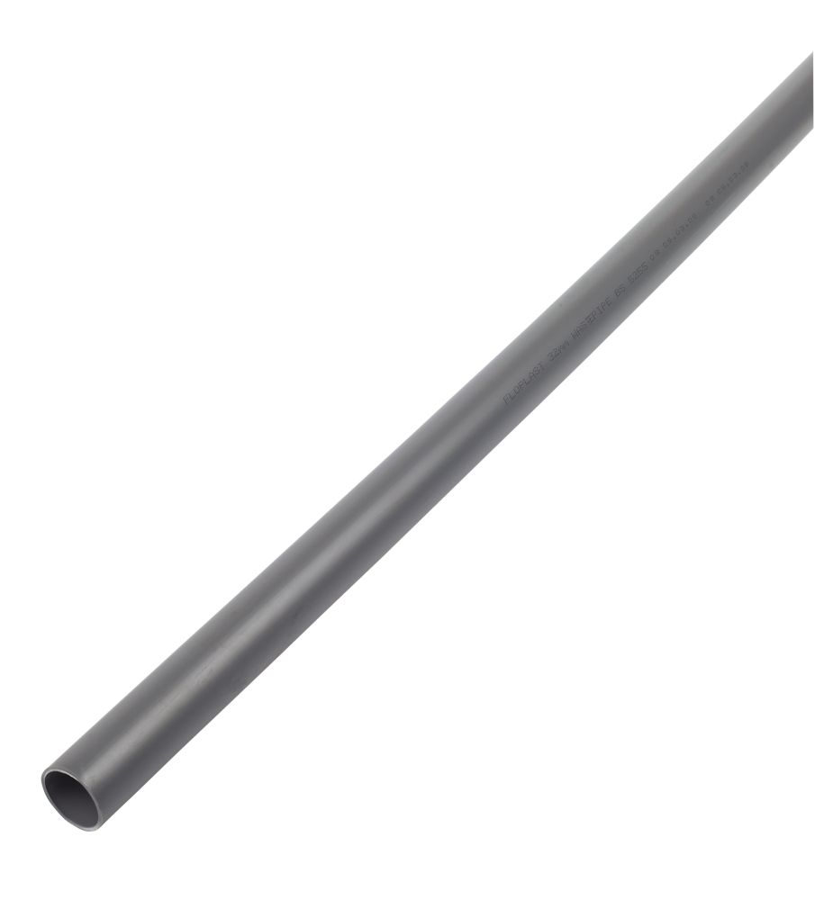 Image of FloPlast Solvent Weld Waste Pipe Grey 32mm x 3m 