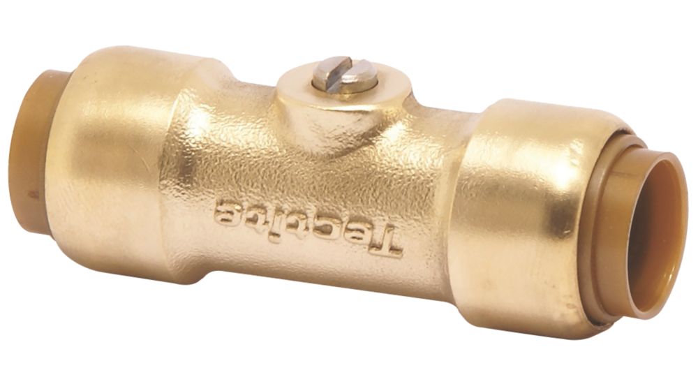 Image of Tectite Classic Straight Service Valve 15mm x 15mm 