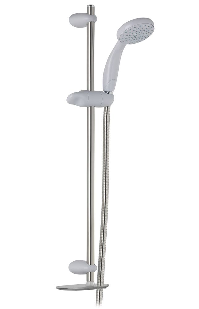 Image of Mira Nectar Shower Kit Contemporary Design Chrome / White 