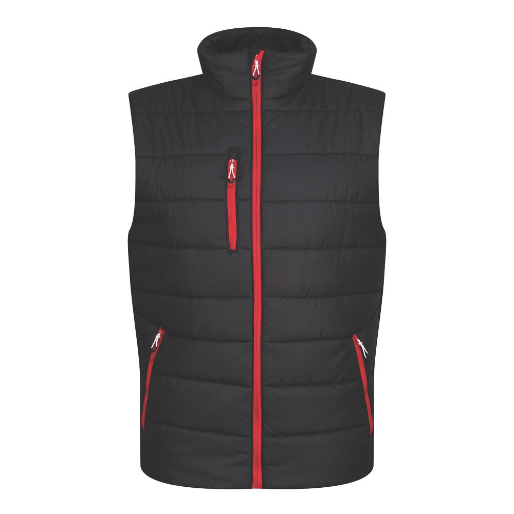 Image of Regatta Navigate Thermal Bodywarmer Black/Classic Red XX Large 47" Chest 