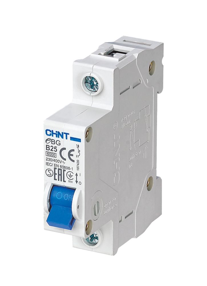 Image of Chint EBG 25A SP Type B MCB 