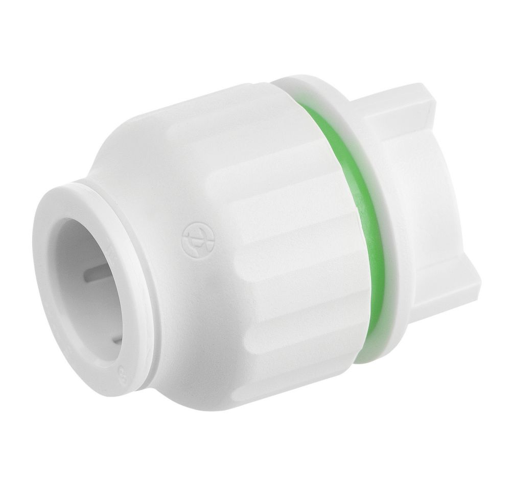 Image of Flomasta Twistloc SPST676M Plastic Push-Fit Stop End 15mm 10 Pack 