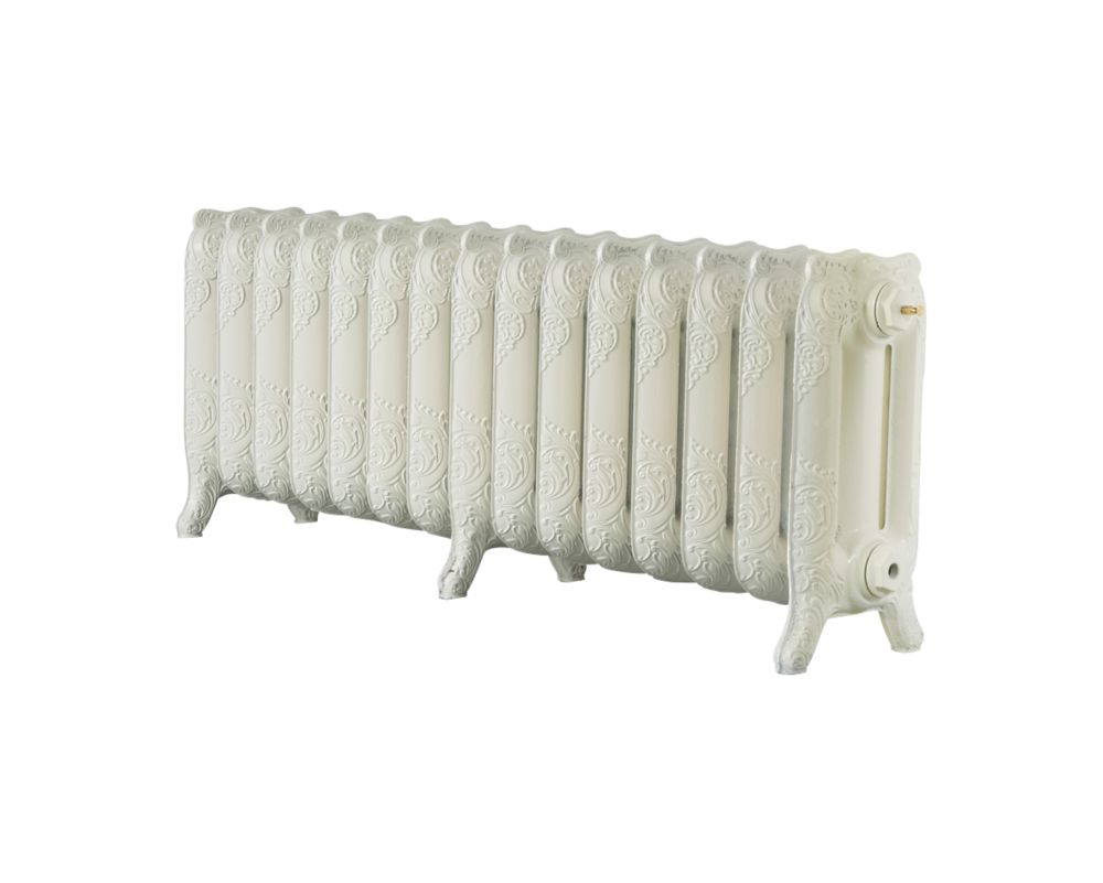Image of Arroll Montmartre 3-Column Cast Iron Radiator 470mm x 1234mm Cream 4606BTU 