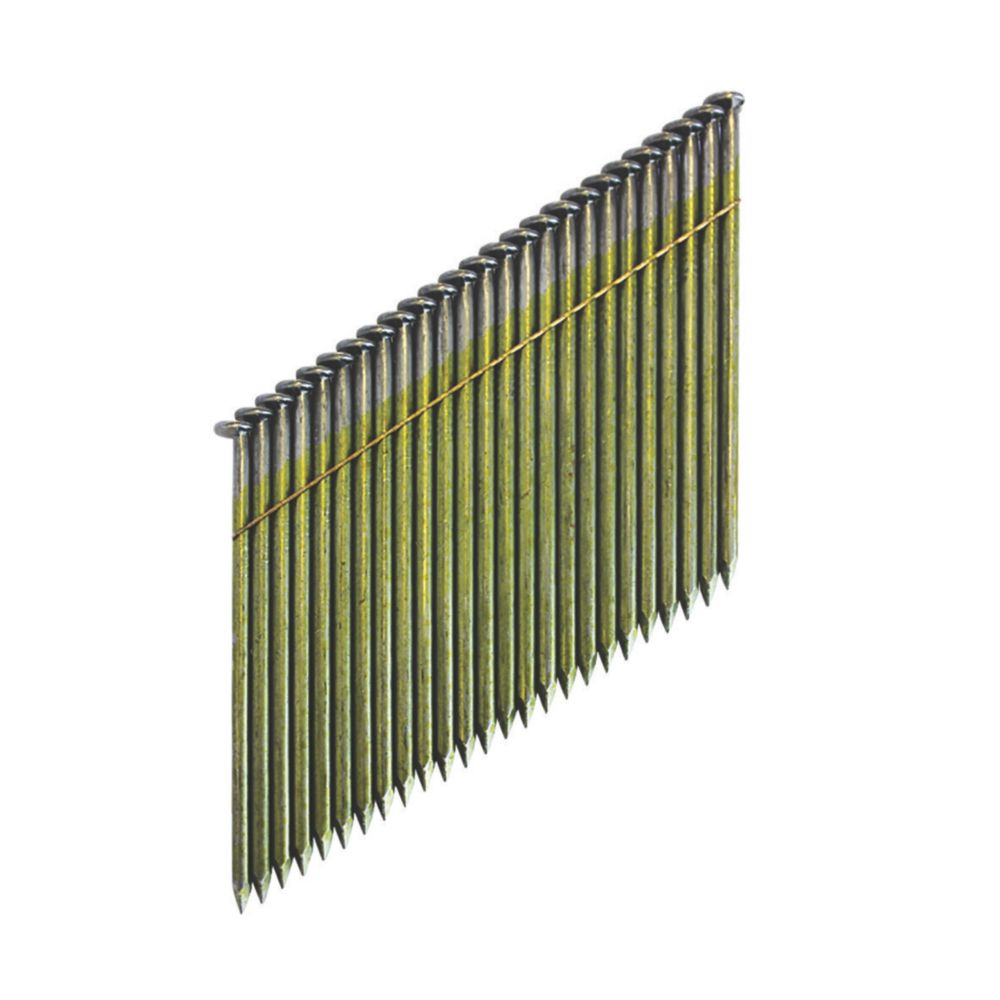 Image of DeWalt Galvanised Collated Framing Stick Nails 2.8mm x 63mm 2200 Pack 