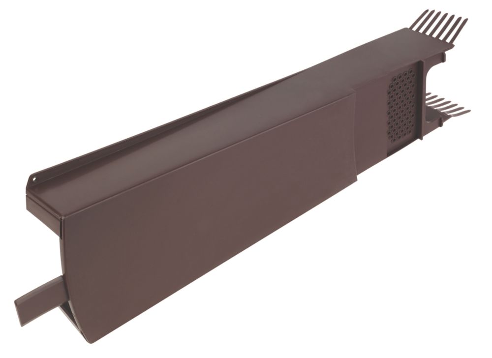 Image of Glidevale Brown Universal Dry Verge Tile Units 10 Pack 