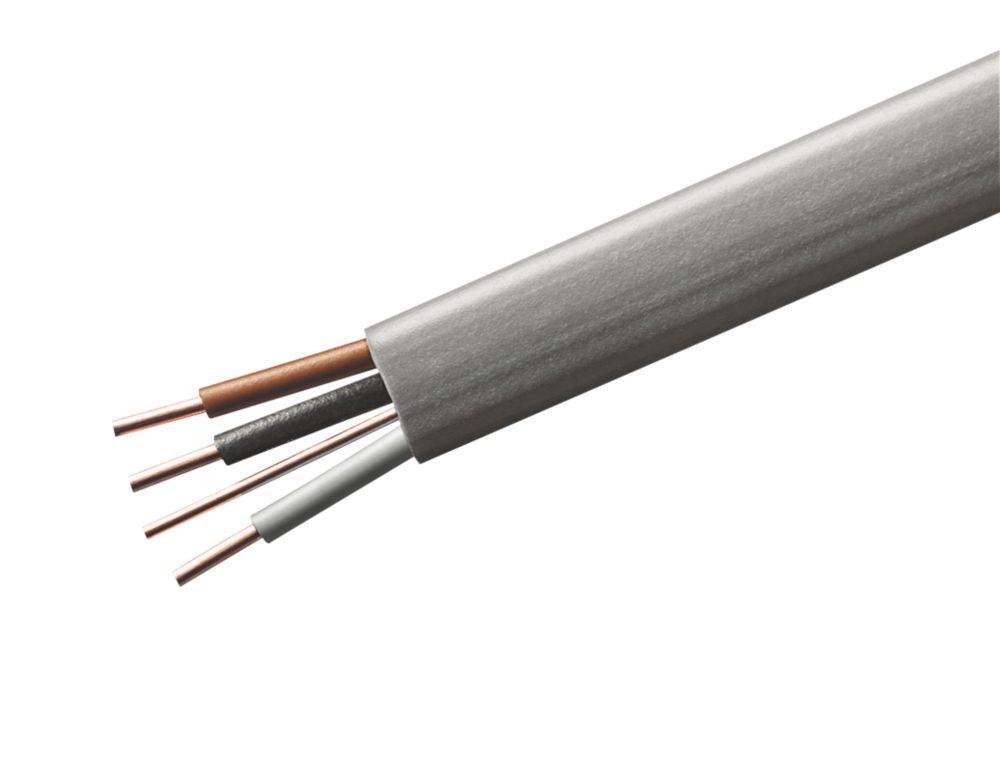 Image of Prysmian 6243YH Grey 1.5mmÂ² 3-Core & Earth Cable 10m Coil 