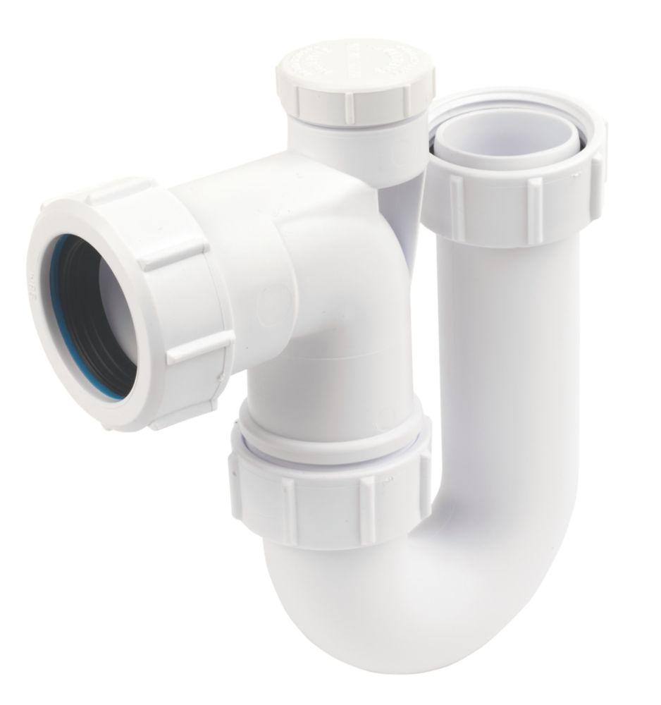 Image of McAlpine Swivel P Trap White 32mm 