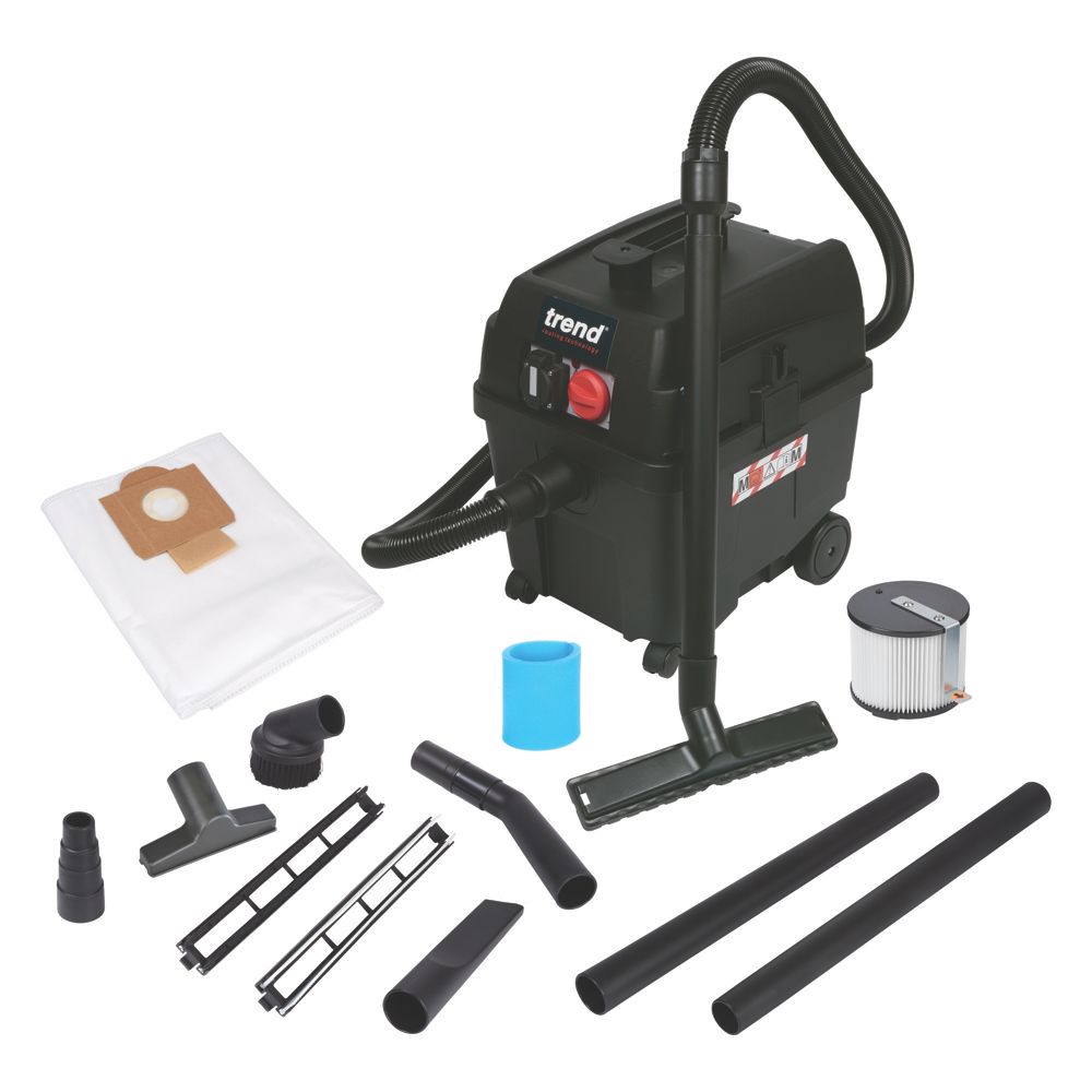 Image of Trend T35A 70Ltr/sec Electric M-Class Wet and Dry Dust Extractor 230V 