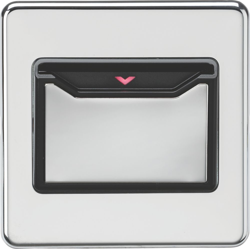 Image of Knightsbridge 32A Key Card Switch Polished Chrome 