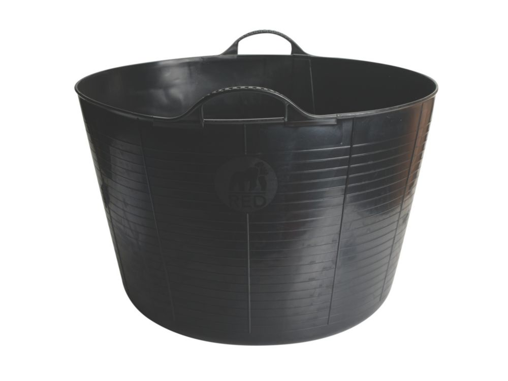 Image of Red Gorilla Polyethylene Tub Black 75Ltr 