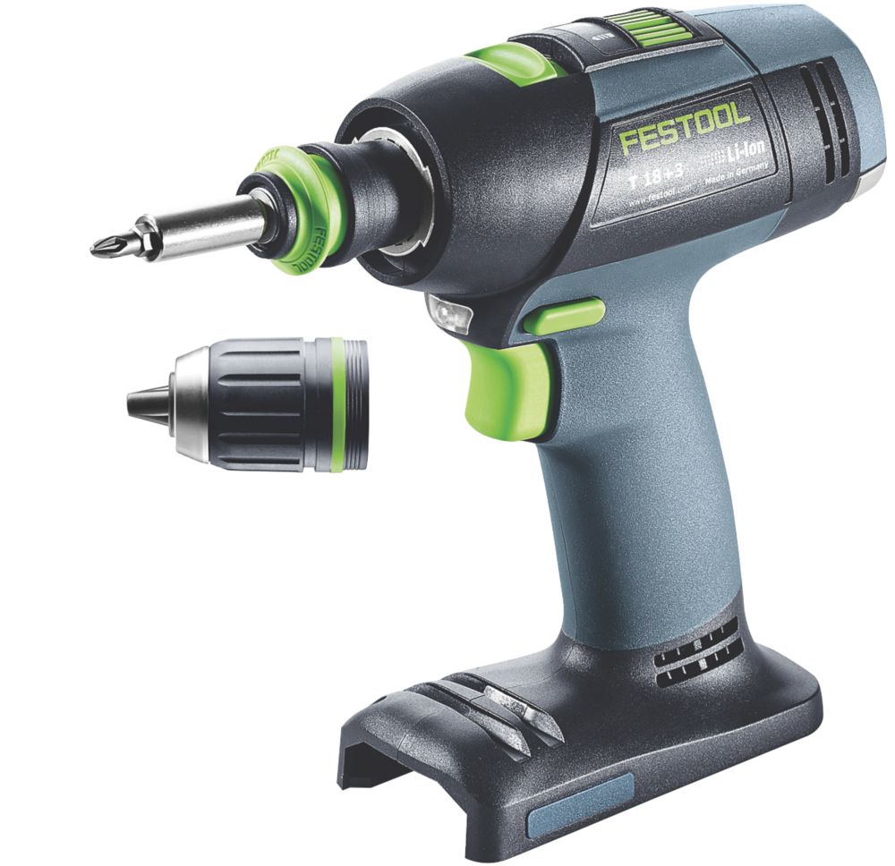 Image of Festool T18+3 18V Li-Ion Brushless Cordless Drill Driver - Bare 