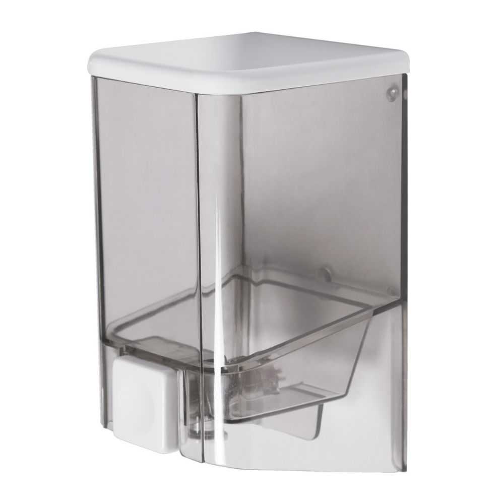 Image of Croydex Chrome Wall Mounted Soap Dispenser 1Ltr 
