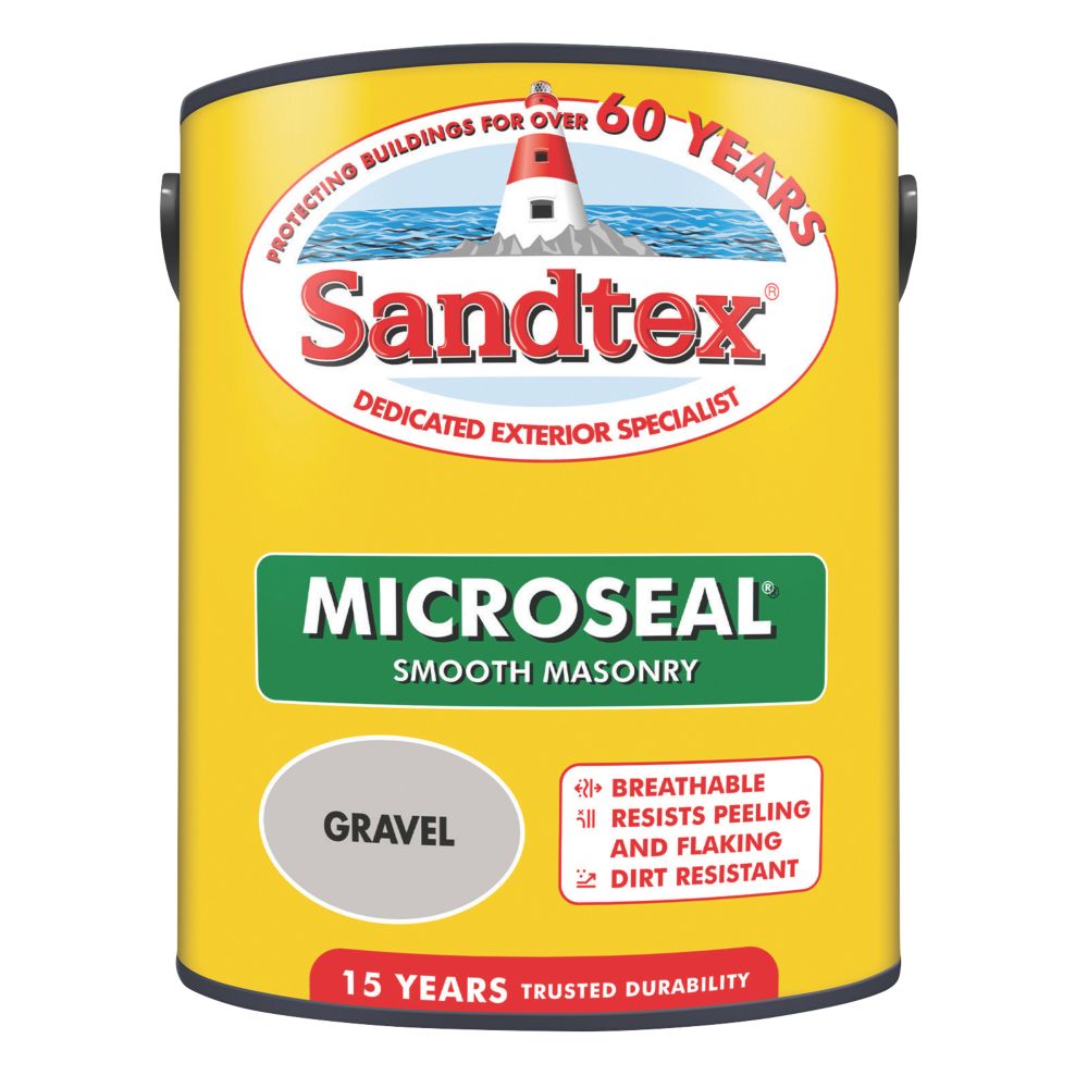 Image of Sandtex Smooth Masonry Paint Gravel 5Ltr 