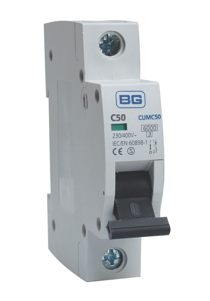 Image of British General Fortress 50A SP Type C MCB 