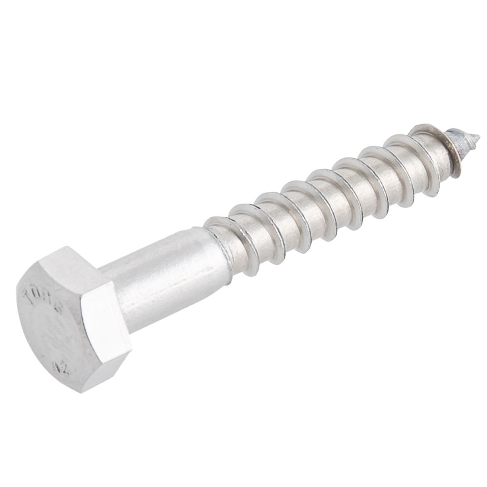 Image of Easydrive Hex Bolt Self-Tapping Coach Screws 8mm x 50mm 10 Pack 