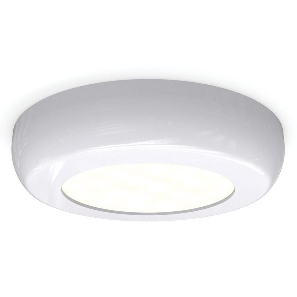 Image of 4lite Round LED Cabinet Light White 2W 180lm 3 Pack 