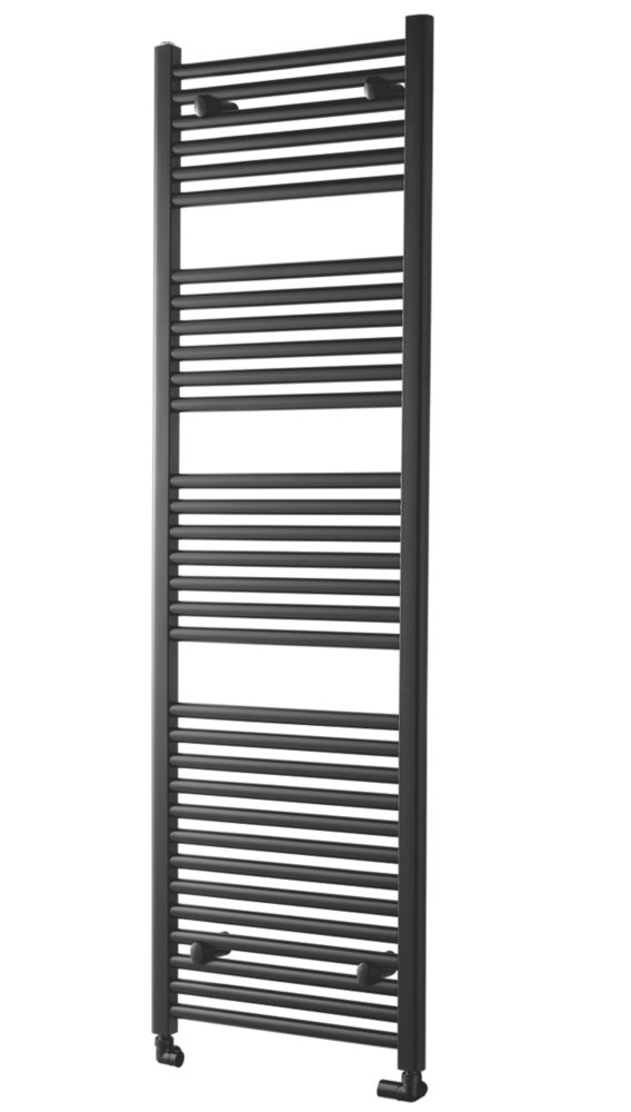 Image of Towelrads Pisa Premium Towel Radiator 1800mm x 400mm Black 2443BTU 