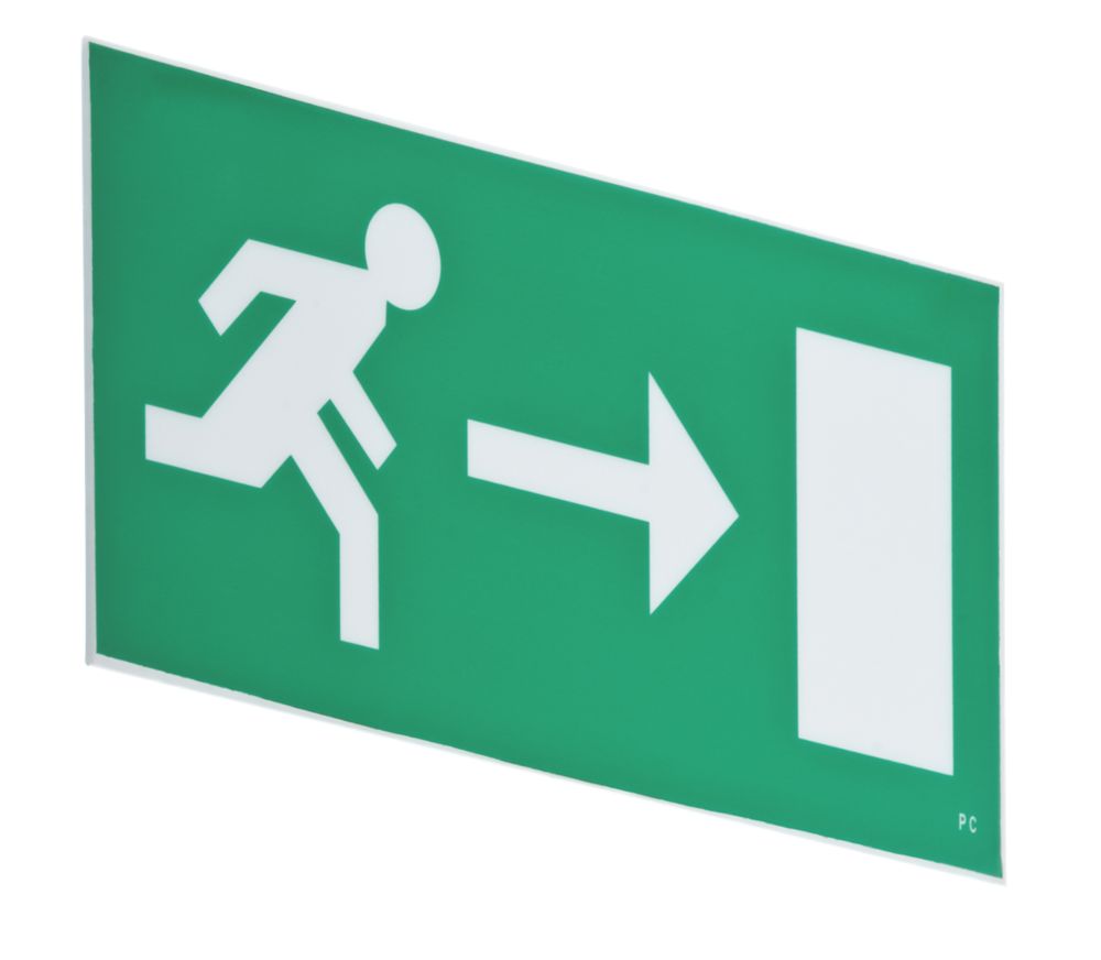 Image of LAP Reversible Emergency Lighting Hanging Exit Right/Left Sign 160mm x 380mm 