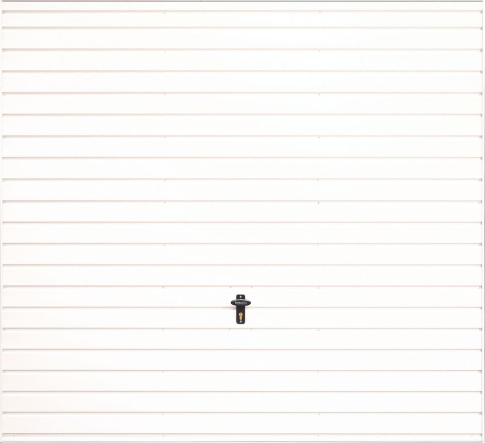 Image of Gliderol Horizontal 8' x 6' 6" Non-Insulated Frameless Steel Up & Over Garage Door White 