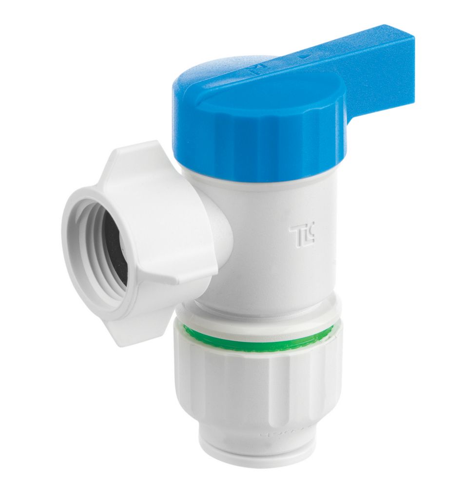 Image of Flomasta Angled Service Tap Valve 15mm x 1/2" 