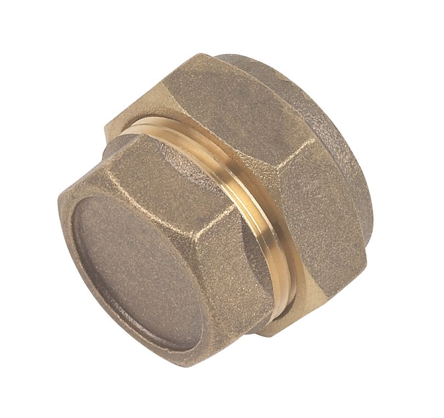 Image of Flomasta Compression Stop Ends 22mm 10 Pack 