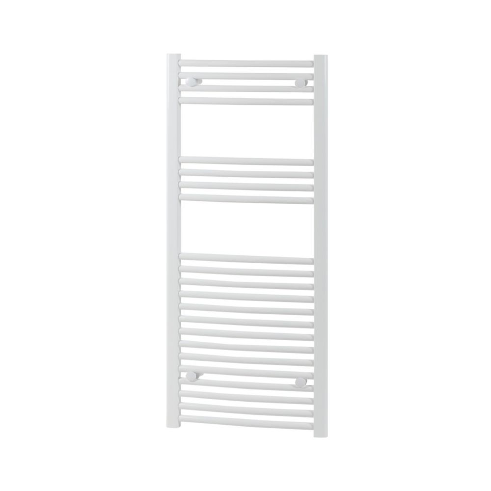 Image of Flomasta Curved Towel Radiator 1200mm x 500mm White 1808BTU 