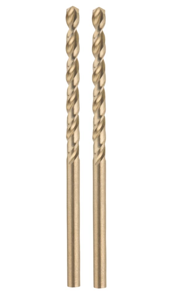 Image of DeWalt DT4903-QZ Straight Shank Cobalt HSS Drill Bit 3.5mm x 70mm 2 Pack 