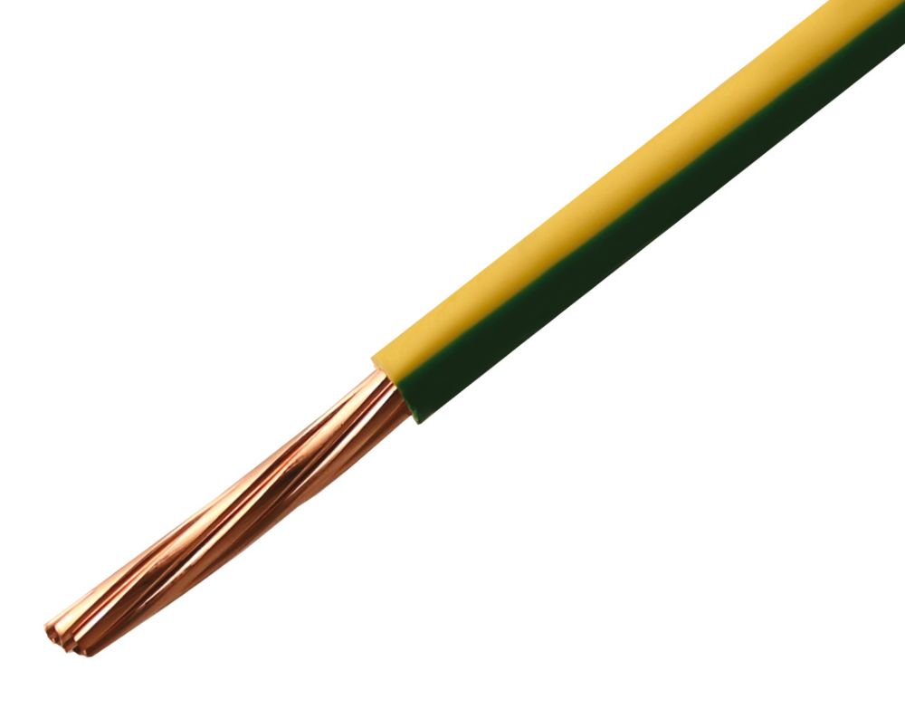 Image of Time 6491B Green/Yellow 1-Core 10mmÂ² Conduit Cable 25m Drum 