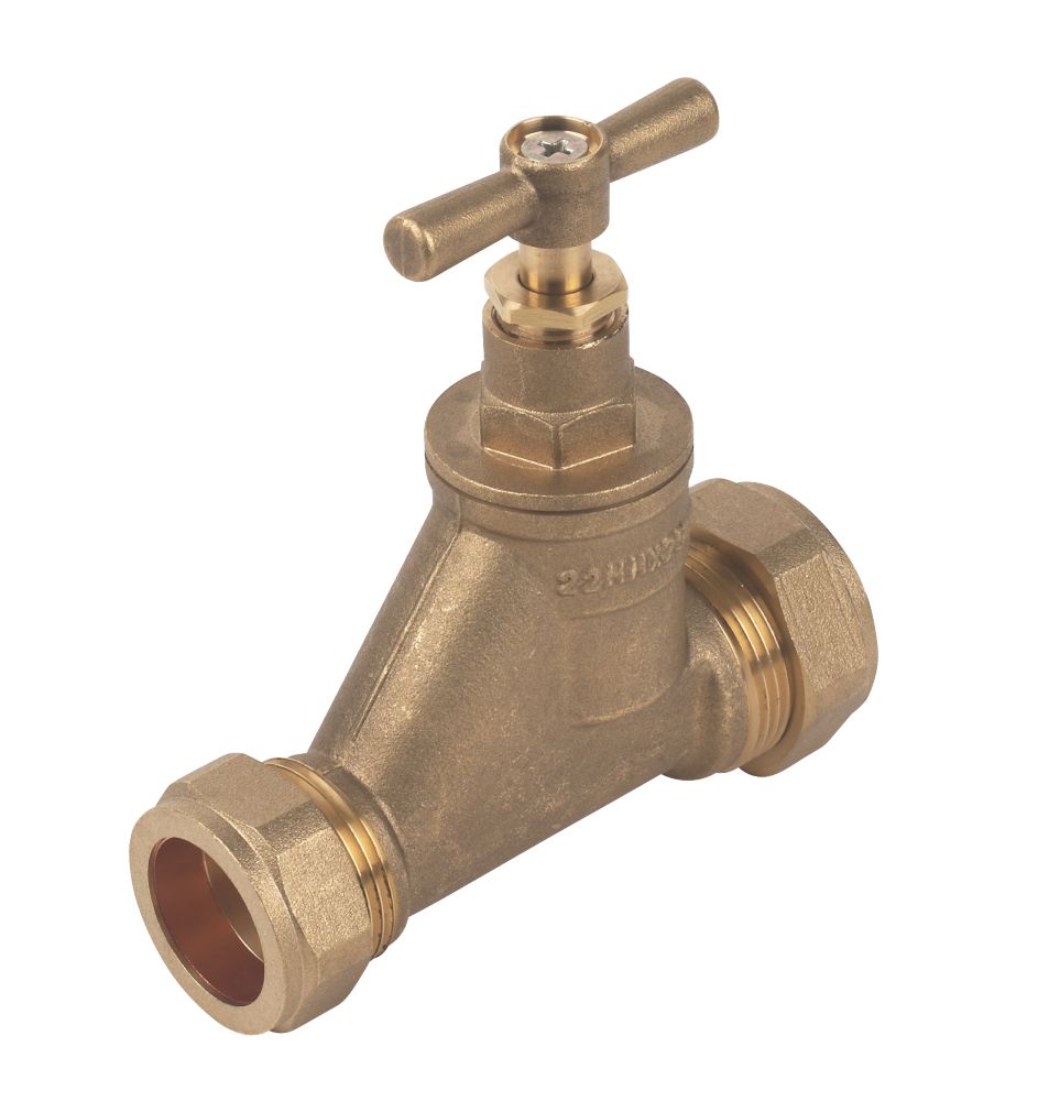 Image of Poly Stop Cock 25mm x 22mm 