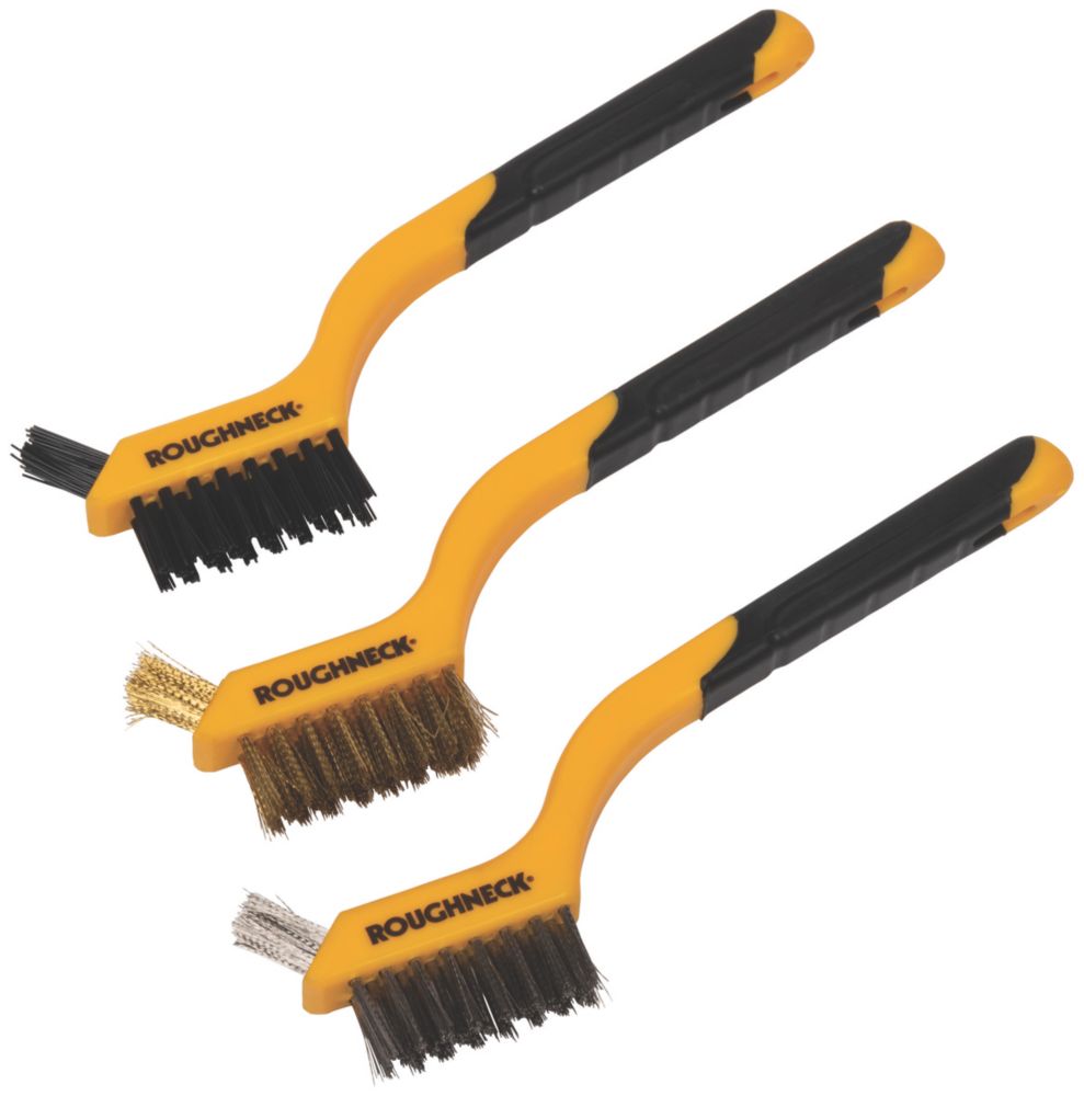 Image of Roughneck Mini Wire Brush Set 3 Pieces 