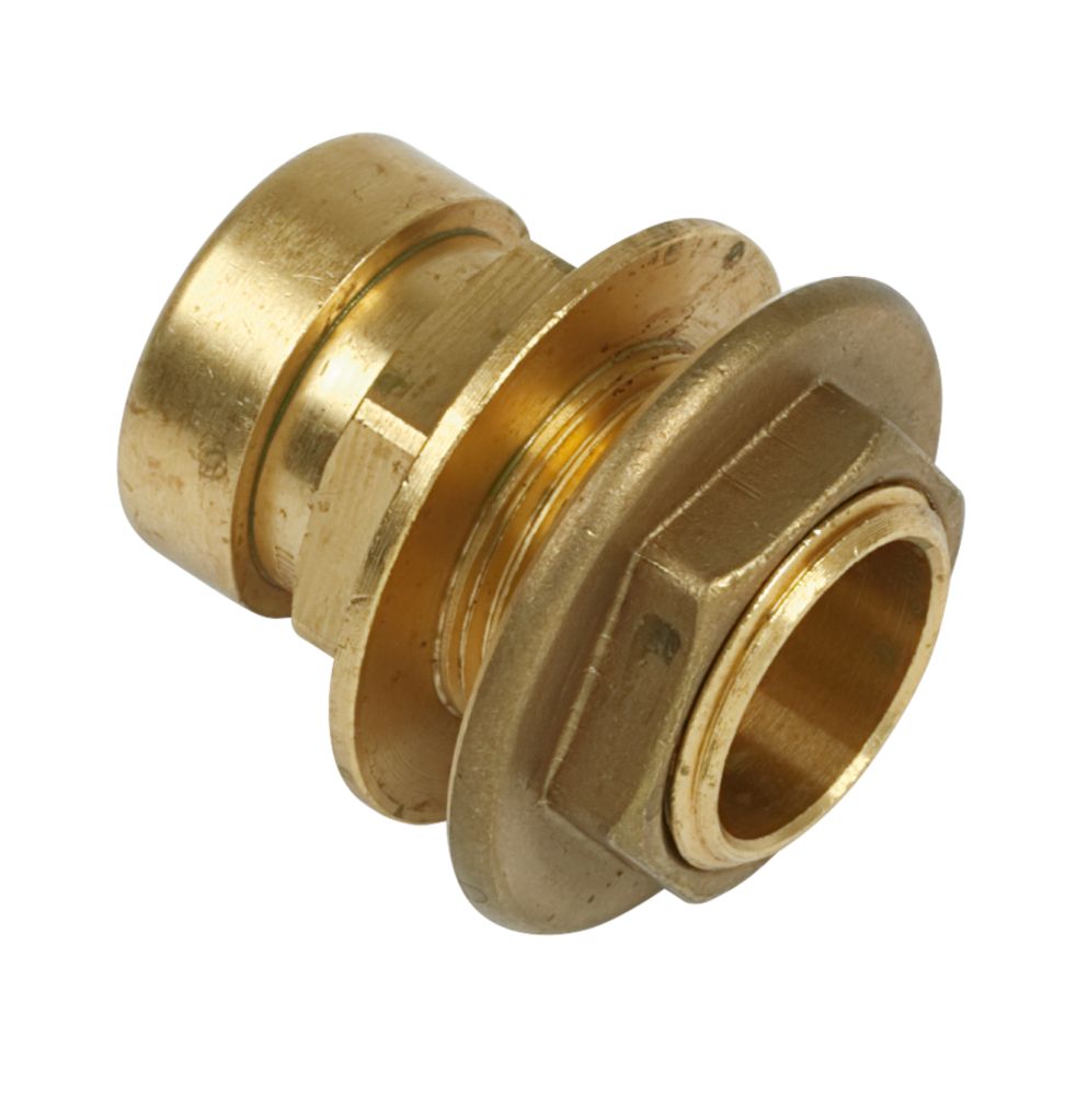 Image of Tectite Sprint Brass Push-Fit Tank Connector 22mm 