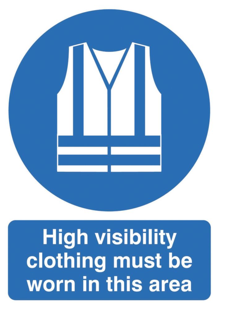 Image of "Hi-Visibility Clothing Must Be Worn In This Area" Sign 420mm x 297mm 