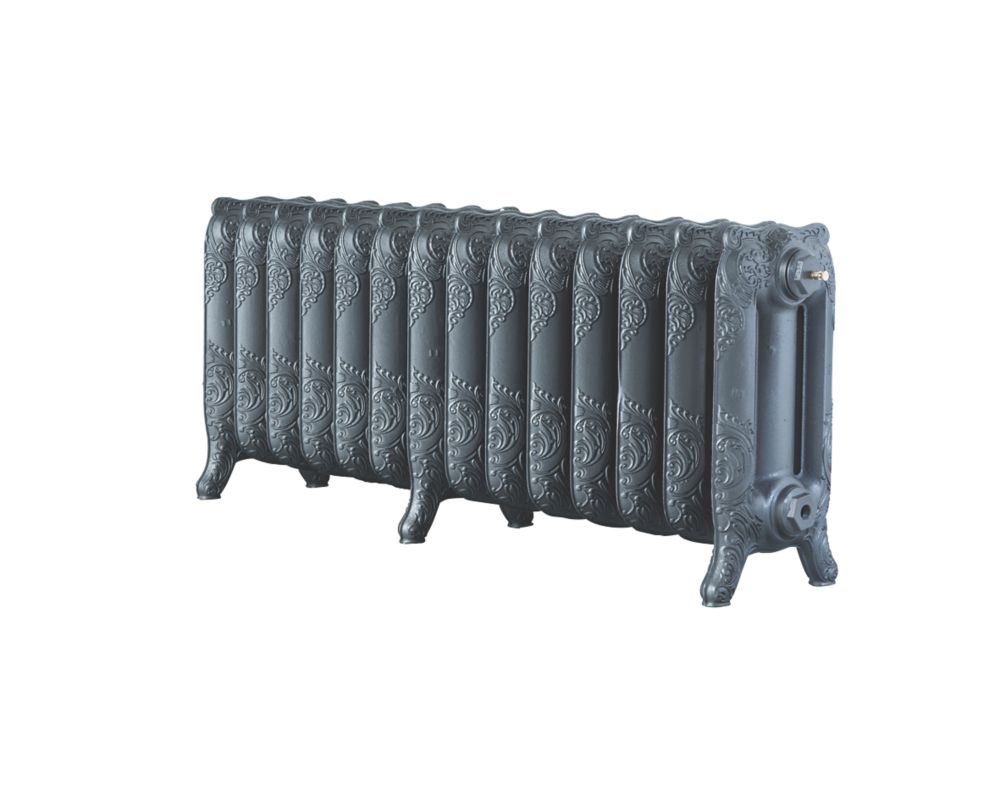 Image of Arroll Montmartre 3-Column Cast Iron Radiator 470mm x 1154mm Cast Grey 4299BTU 