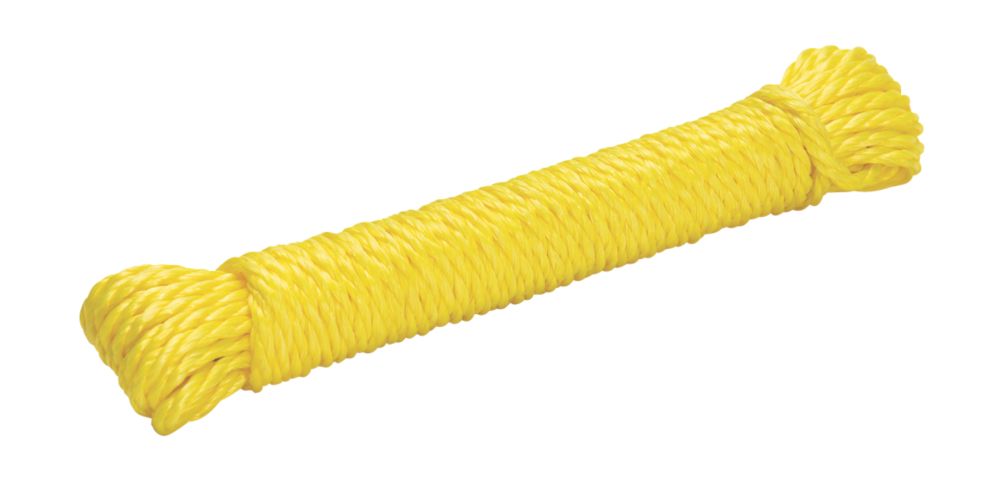 Image of Twisted Rope Yellow 4mm x 10m 