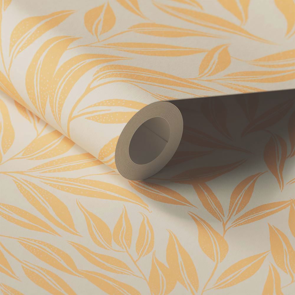 Image of LickPro Yellow Botanical 06 Wallpaper Roll 52cm x 10m 