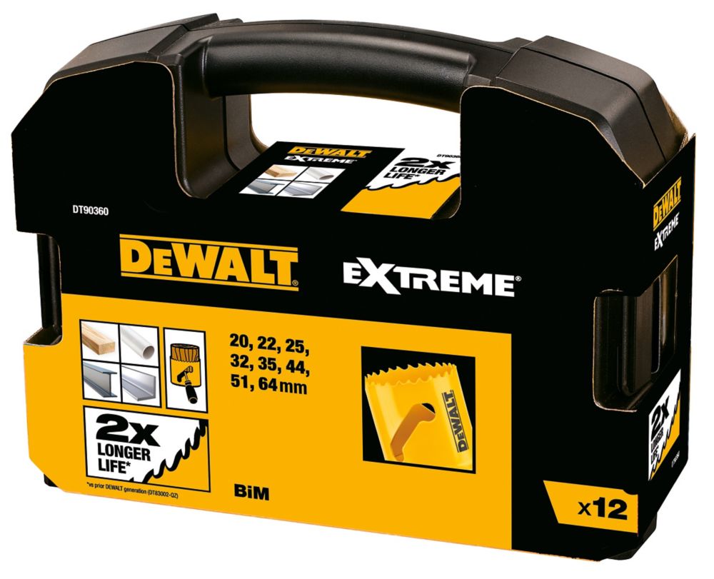 Image of DeWalt DT90360-QZ 8-Saw Multi-Material Bi-Metal Holesaw Set 