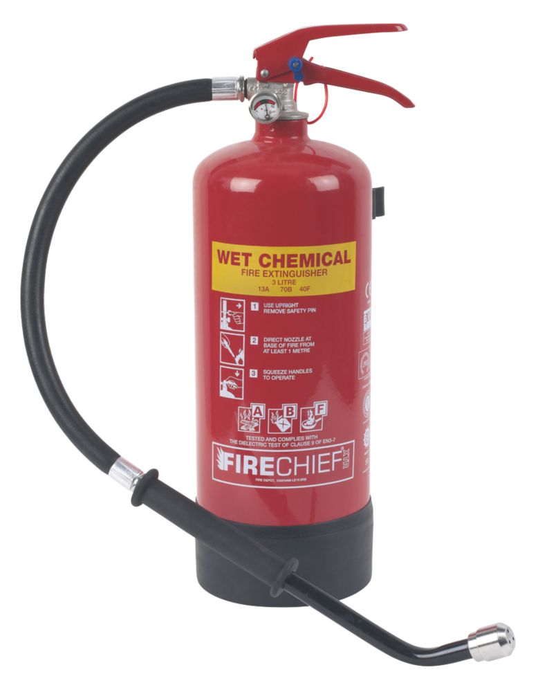 Image of Firechief Wet Chemical Fire Extinguisher 3Ltr 