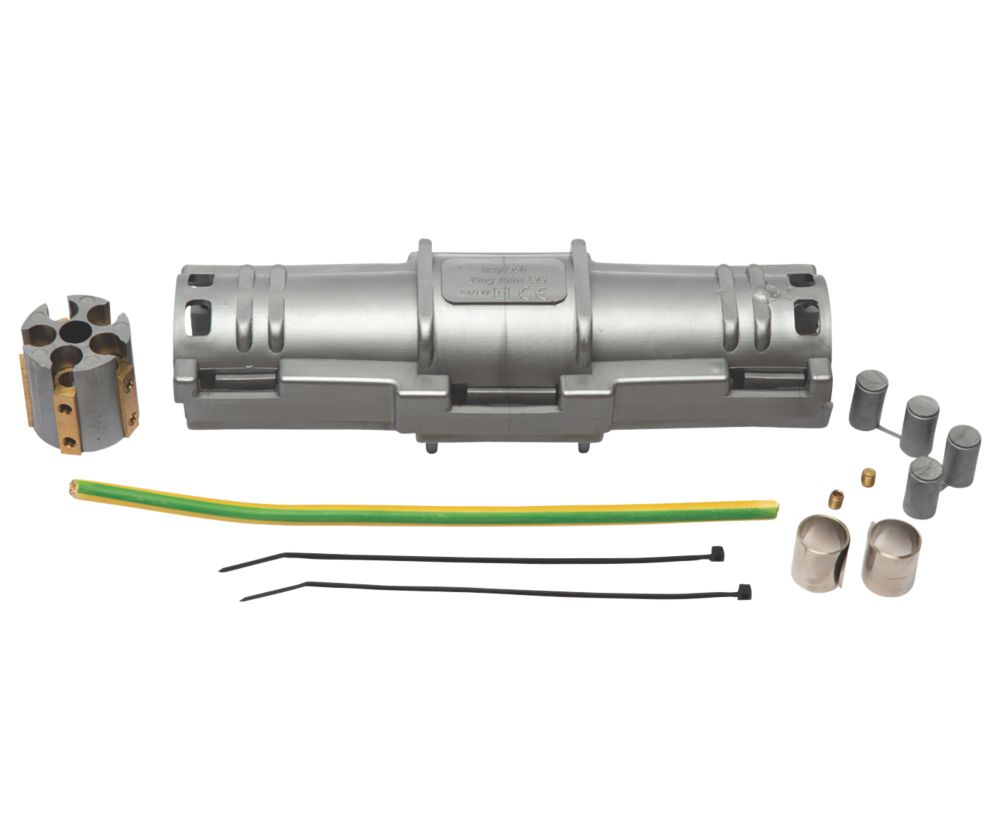 Image of Raytech King Joint L25 ARM 2-Entry 5-Pole IPX8 Gel-Filled Joint for FLEX & SWA Cables Grey 