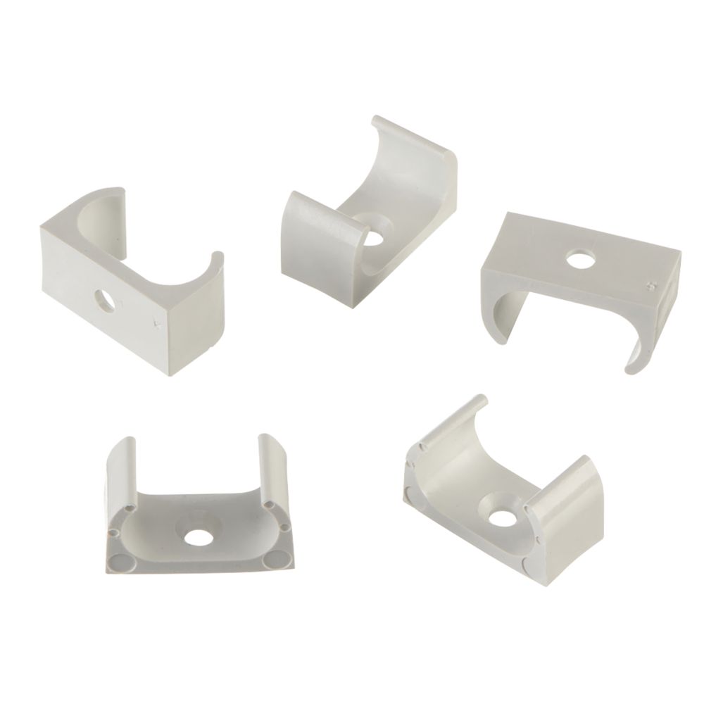 Image of Deta TTE Oval 20mm Conduit Clips 5 Pack 