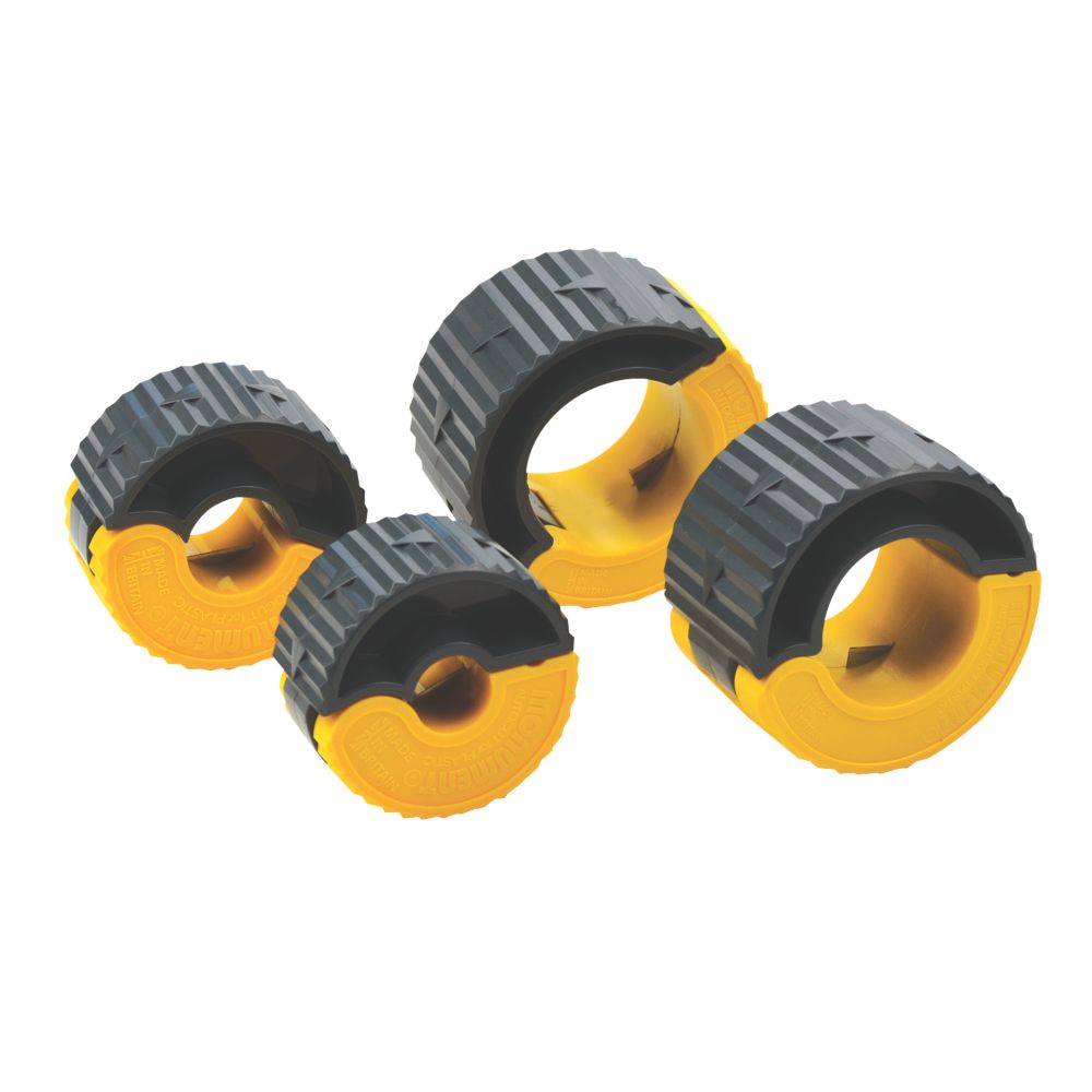 Image of Monument Tools 15, 22, 35 & 42mm Automatic Plastic Pipe Cutter Set 4 Piece Set 
